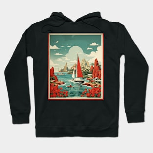 Marine Park Australia Vintage Travel Poster Art Hoodie